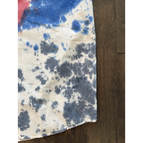 Pacsun Shirt Mens‎ Size M Blue/Red/White Tye Dye Long Sleeve Button Down Pocket - Picture 4 of 6